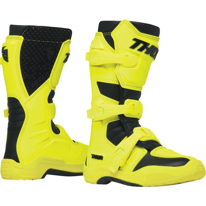 THOR Youth Blitz XR Boots Yellow