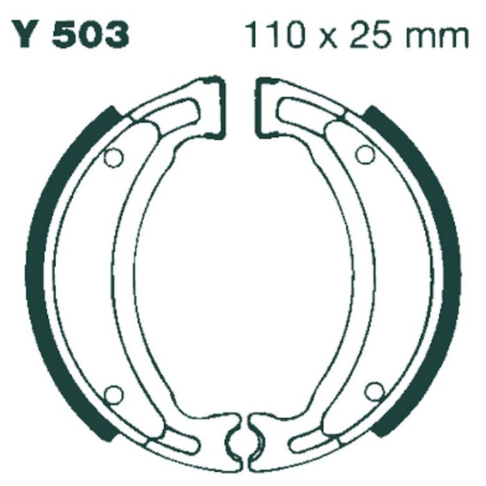 Y503 EBC Quad Brake Shoes