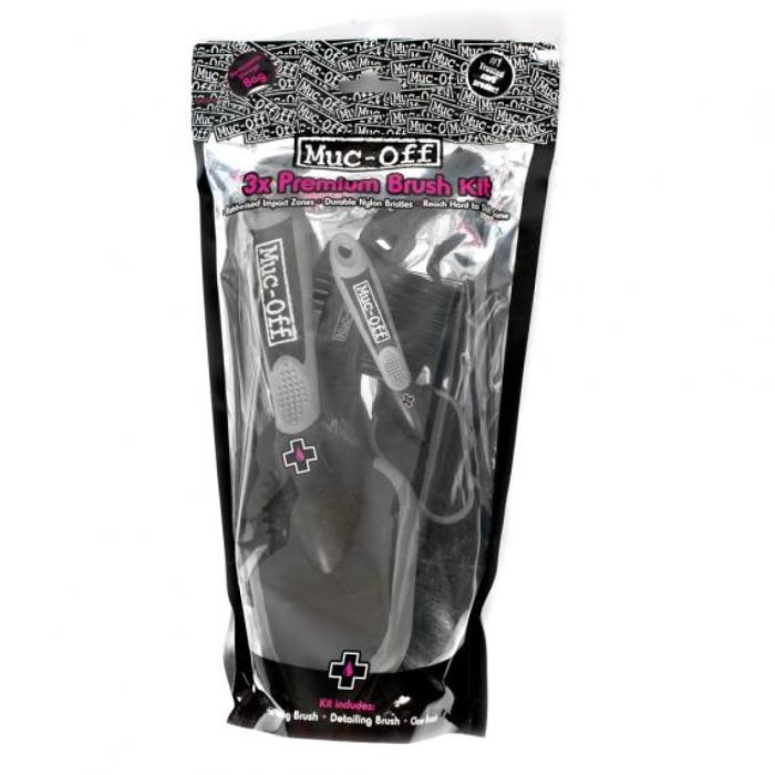 MUC-OFF 3-Brush Set Motorcycle Quad ATV M220
