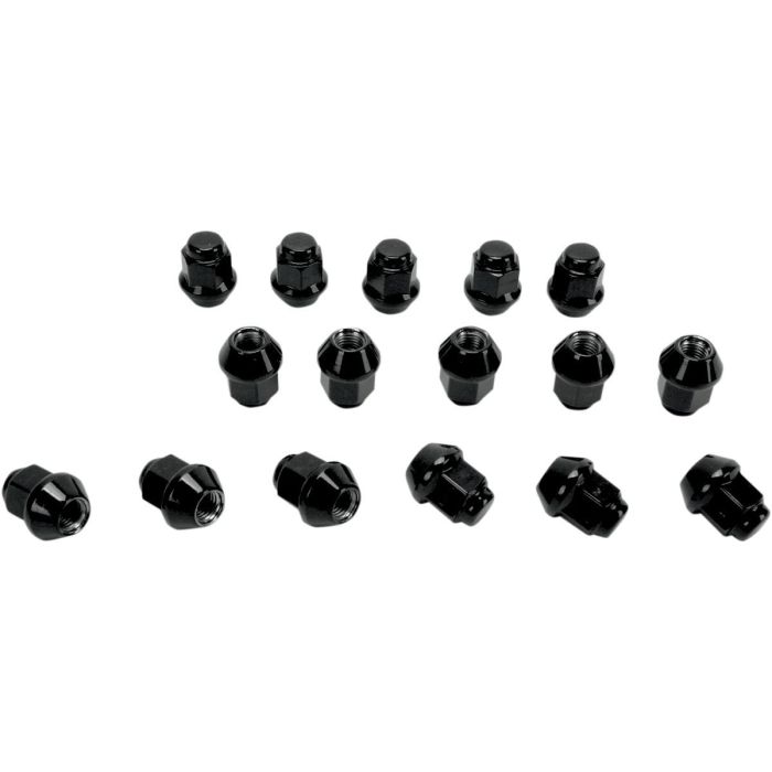 PACK OF 16 ITP LUG NUTS BLACK 10MM 10x1.25 TAPER BLUG11BX