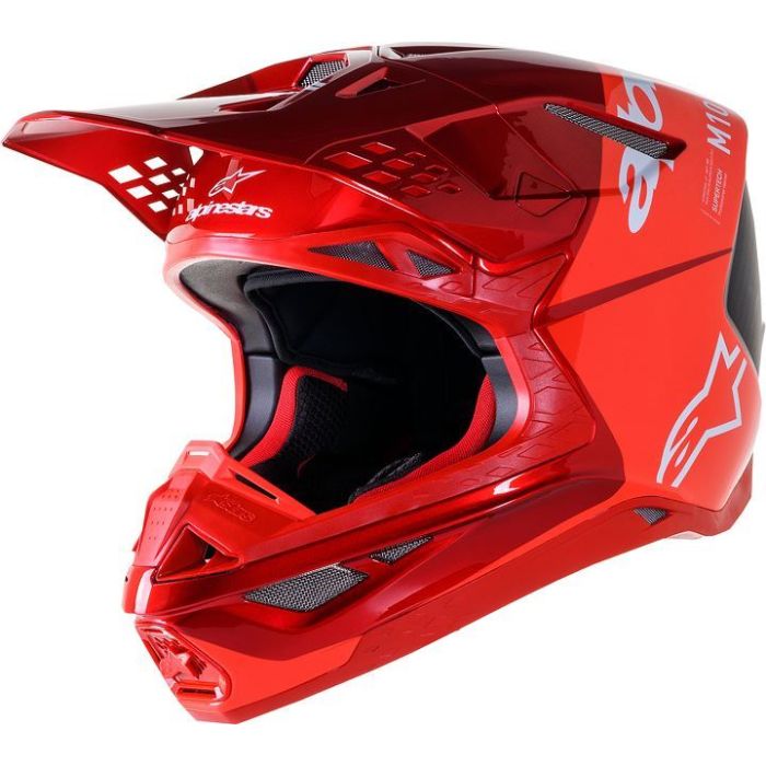 ALPINESTARS Supertech M10 Flood Red MX Helmet
