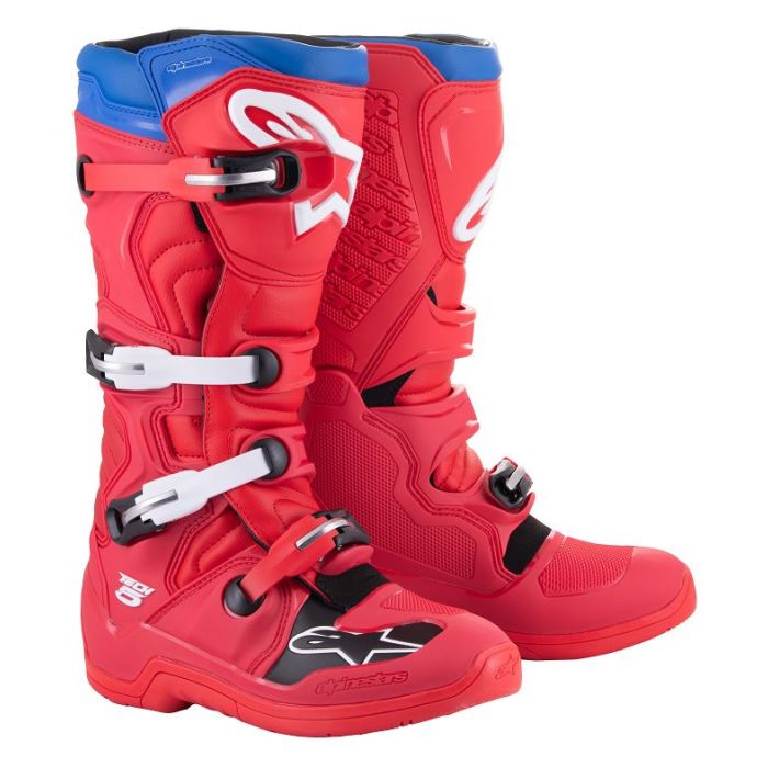 Alpinestars Tech 5 Boots Red Blue White