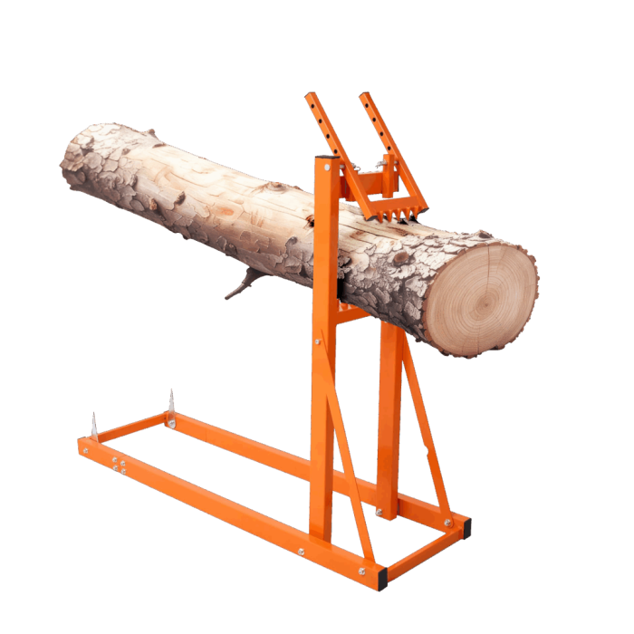 Heavy Duty Chainsaw Log Saw Horse Stand – Foldable Firewood Cutting Holder, Safety Timber Support, Universal Chainsaw Compatible