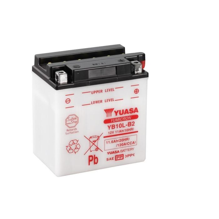 YUASA YB10L-B2 Battery with Acid