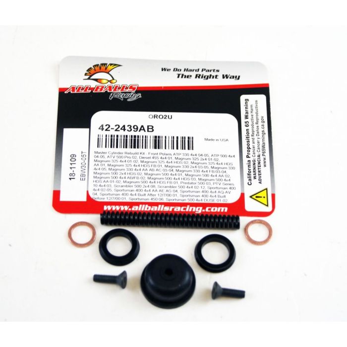 Front Master Cylinder Rebuild Kit To Fit Polaris 330-700cc Models