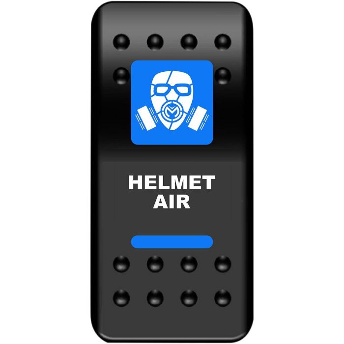 MUD Helmet Air Blue Rocker Switch ATV UTV