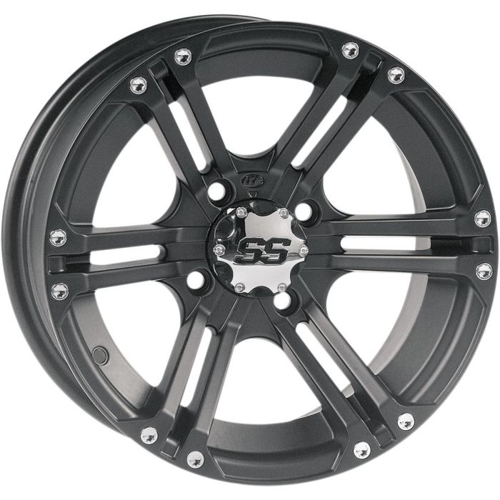 ITP SS212B 14X8 4/110 5+3 Black Alloy ATV Wheel