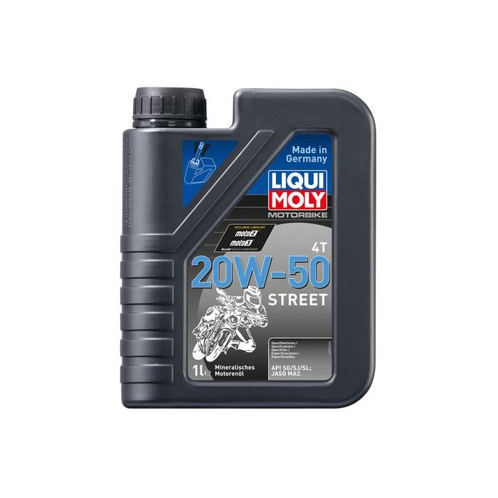 LIQUI MOLY 4 Stroke 4T Mineral-Based 20W-50 Street Oil 1l