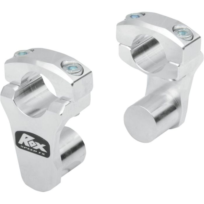 ROX PIVOTING HANDLEBAR RISER FOR 28,6 mm (11/8") HANDLEBARS 51mm RISE NATURAL ALUMINIUM