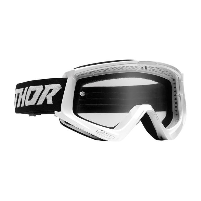 THOR Combat Racer Goggles White/Black