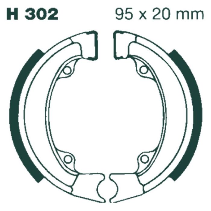 H302 EBC Quad Brake Shoes