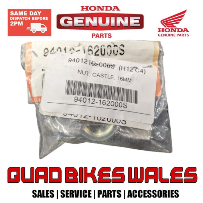 Genuine Honda NUT, CASTLE, 16MM 94012-162000S