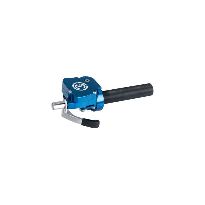 Quad Bike Billet Aluminium Dual Gasser Thumb & Twist Throttle BLUE