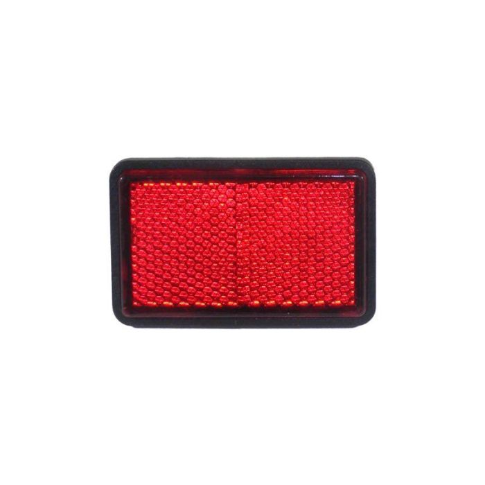 Red Reflector Rectangular Bolt On 5mm Thread Quad ATV Parts