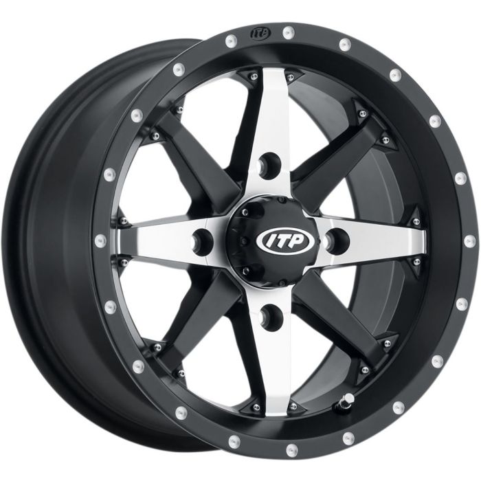 ITP Cyclone 15X7 4/156 5+2 Black ATV Wheel