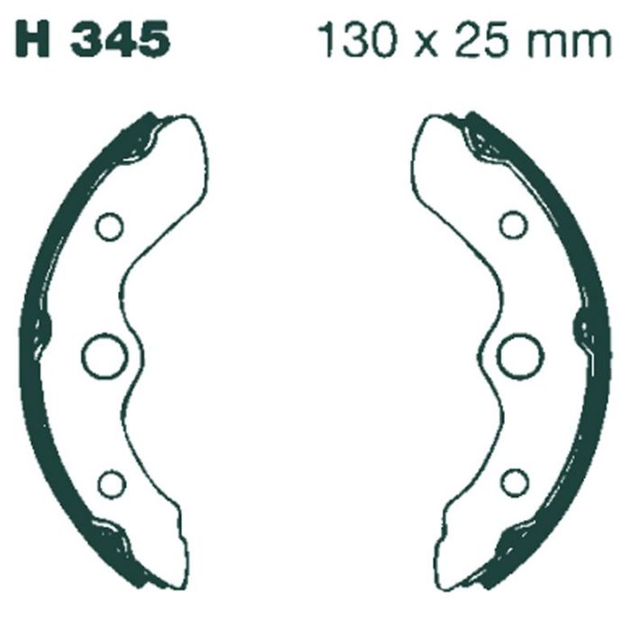 H345 EBC Quad Brake Shoes