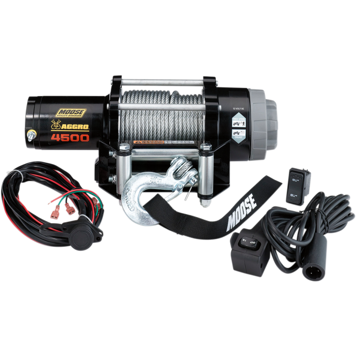 Moose Utility Division 4500LB Aggro Winch Wire Rope ATV UTV