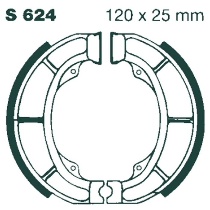 S624 EBC Quad Brake Shoes