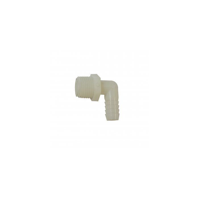 Fimco Parts Nylon Elbow Fitting 1/2 MNPT x 1/2 HB