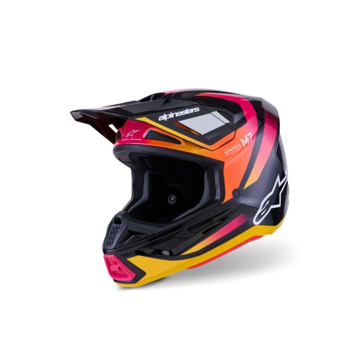 ALPINESTARS SM7 Rise Helmet BLK/YL/PINK 2025 Model
