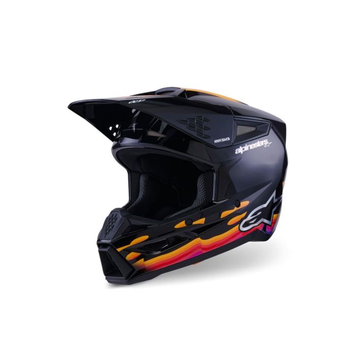 ALPINESTARS SM3 Force Helmet BLACK-GLO 2025 Model