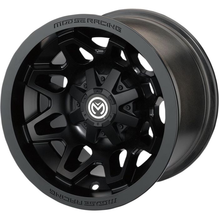 Moose Utility 416X Black 14x7 4/136 5+2 Aluminum Quad UTV Wheel