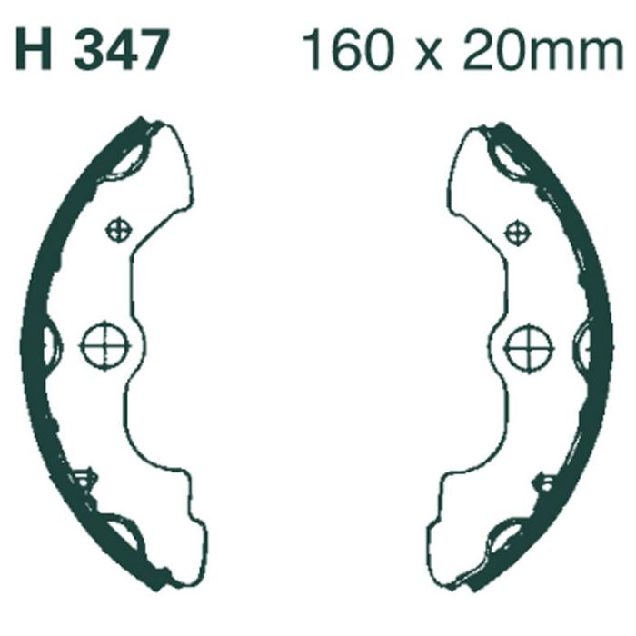 H347 EBC Quad Brake Shoes