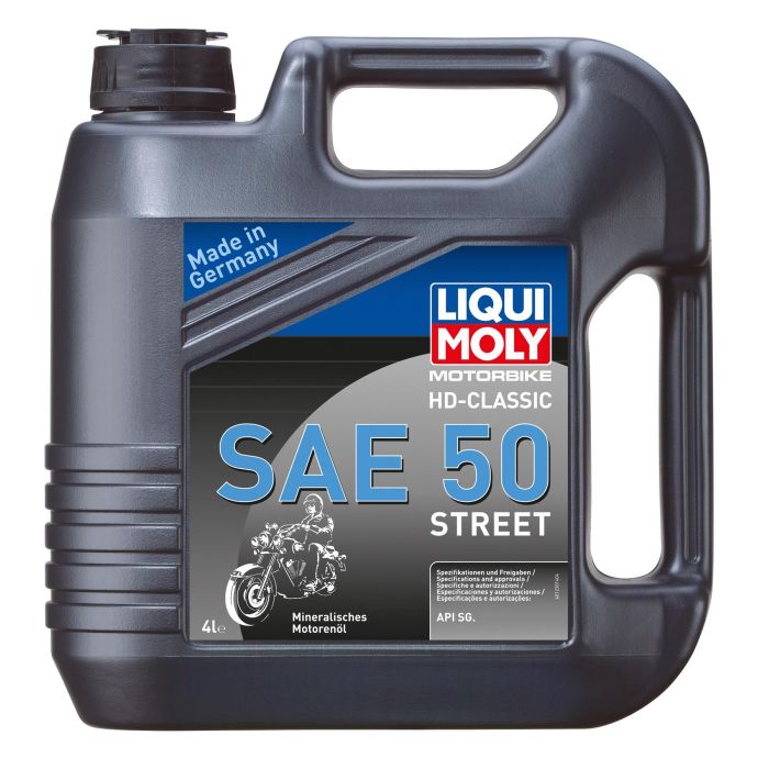 LIQUI MOLY Mineral-Based 4 Stroke 4T HD-Classic SAE 50 Street Oil 1l