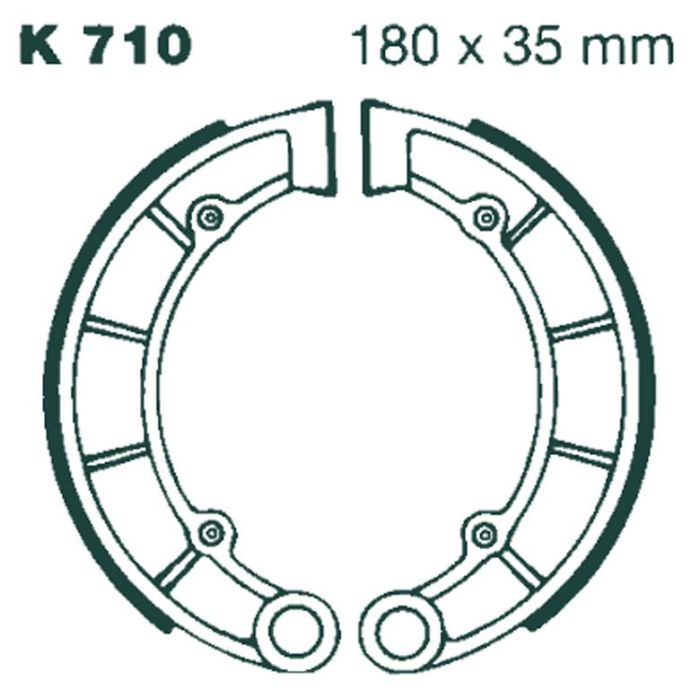 K710 EBC Quad Brake Shoes