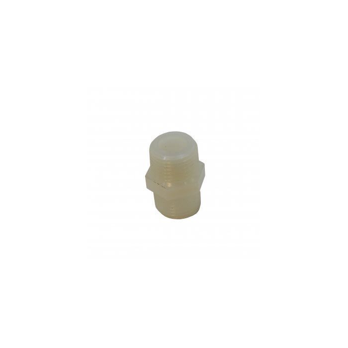 Fimco Parts Nylon Close Threaded Nipple 1/2 x 1/2 MNPT