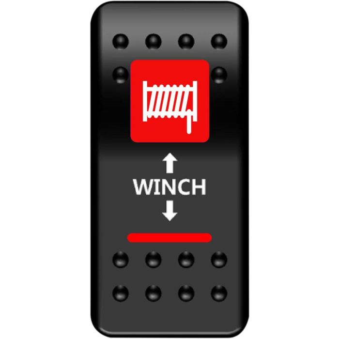 MUD Winch For Dash Red Rocker Switch ATV UTV
