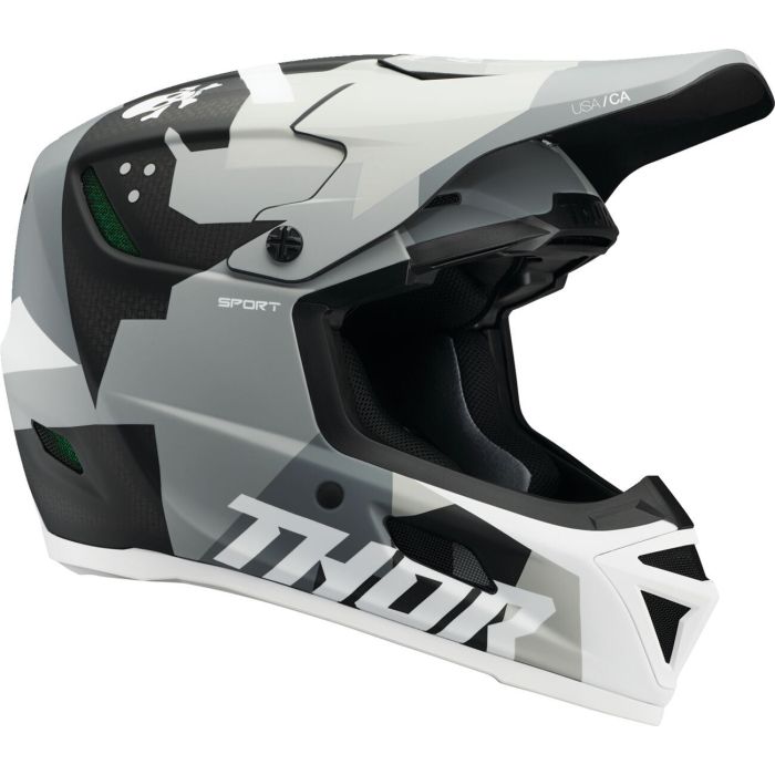 THOR Reflex Sport Carbon Brave MIPS® Helmet CARBON GREY/WHITE 2025 Model