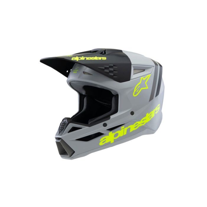 ALPINESTARS Youth SM3 Radium Grey/Black/Yellow MX Helmet