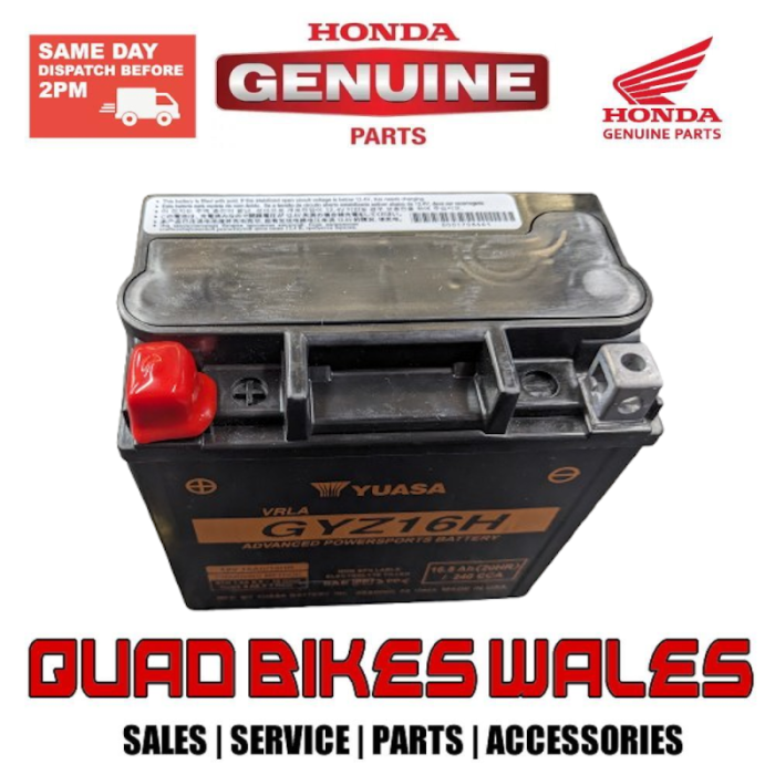 Genuine Honda BATTERY GYZ16H 31500-HR0-F11