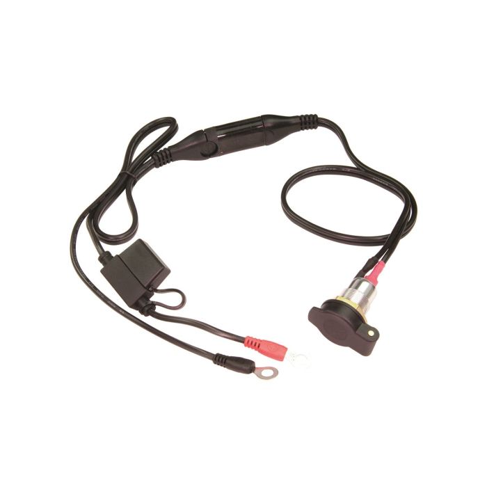 Optimate Din Socket 12V With Battery Lead O18