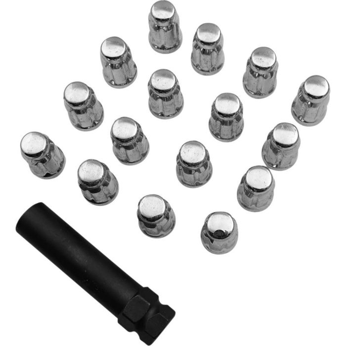 Moose Utility Lug Nut 12x1.25 Splined Chrome 16pk Quad Parts