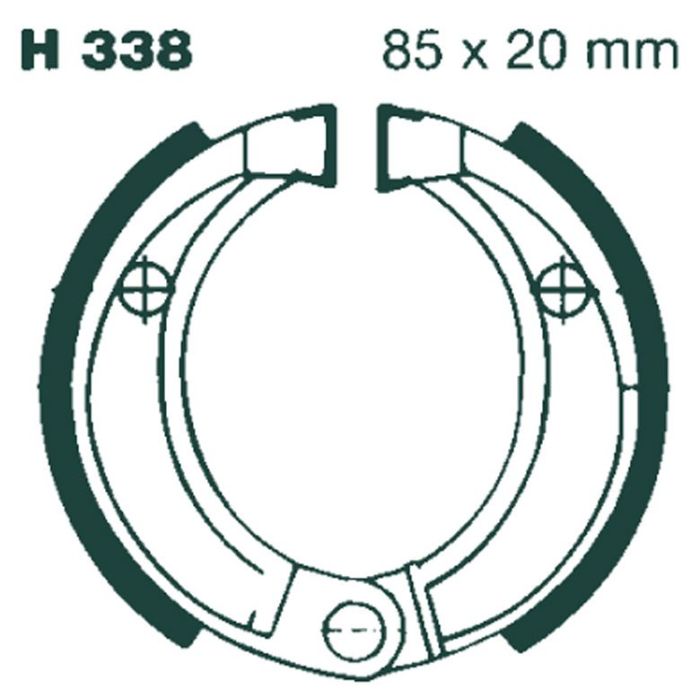 H338 EBC Quad Brake Shoes