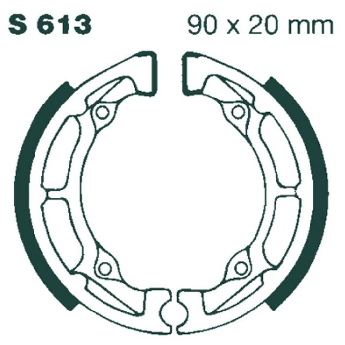 S613 EBC Quad Brake Shoes