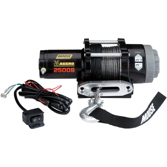 Moose Utility Division 2500LB Aggro Winch Synthetic Rope ATV UTV