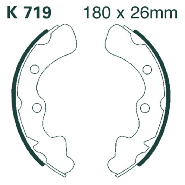 K719 EBC Quad Brake Shoes