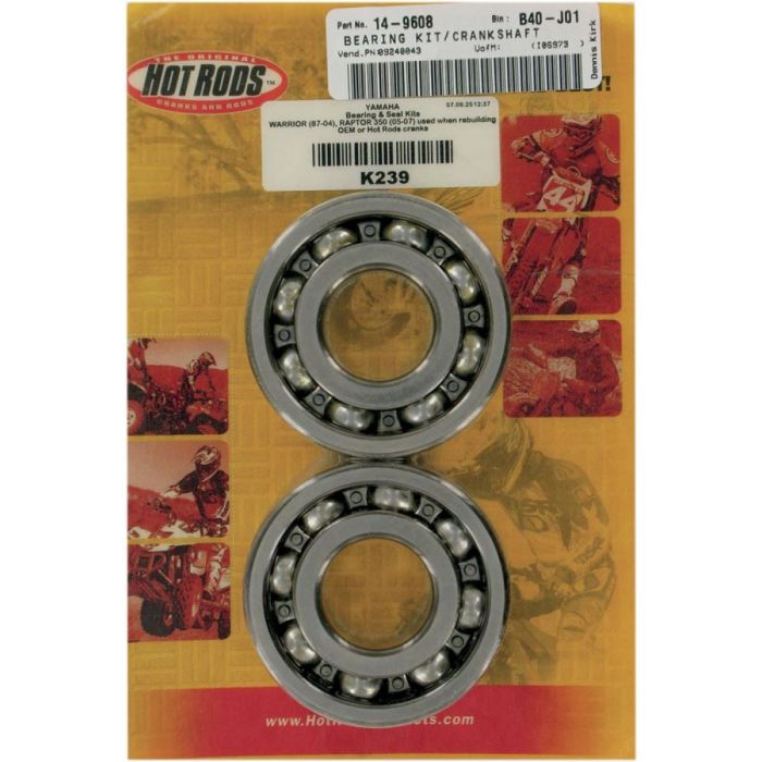 Yamaha YFZ450 04-09 HotRods Main Bearing and Seal Kit