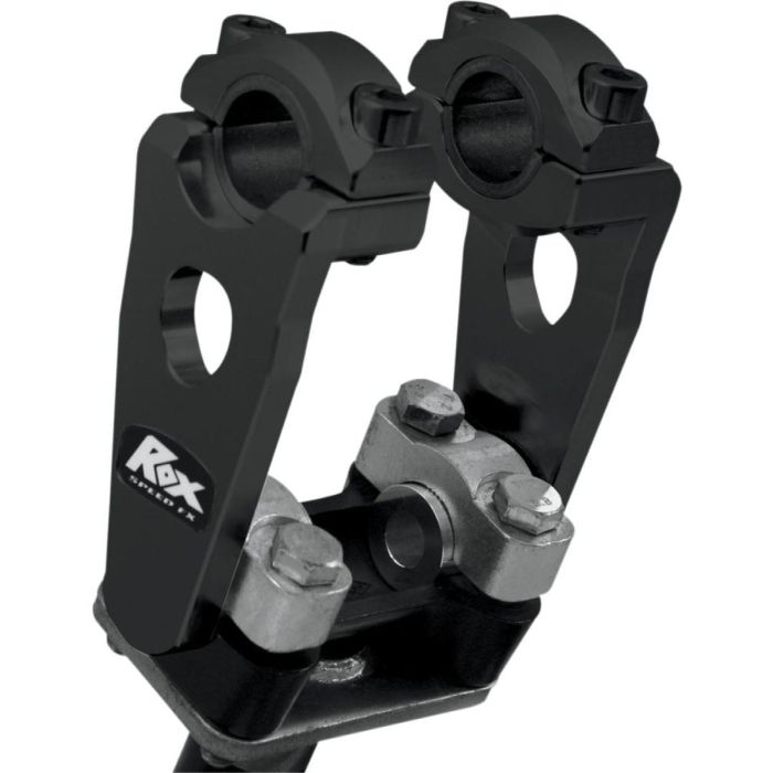 ROX SPEED FX ELITE PIVOTING RISERS FOR 22.2 mm (7/8") OR 28.6 mm (11/8") HANDLEBARS 51mm RISE BLACK