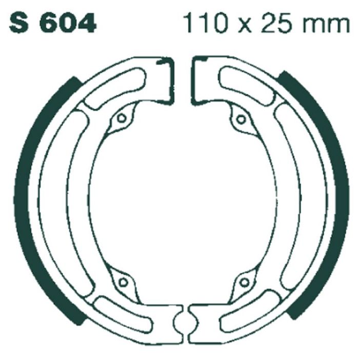 S604 EBC Quad Brake Shoes