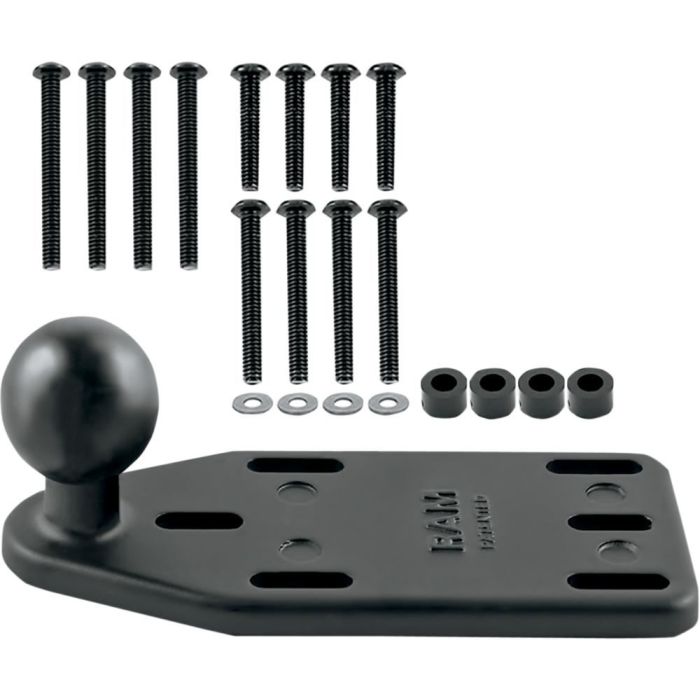 Ram Mounts Motorcycle Brake/Clutch Reservoir Diamond Cover Base w/Centered 1 in. Ball - RAM-B-346