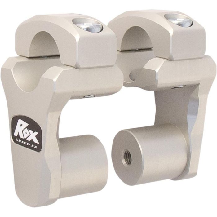 ROX PIVOTING HANDLEBAR RISER FOR 28,6 mm (11/8") HANDLEBARS 51mm RISE CLEAR ANIDIZED