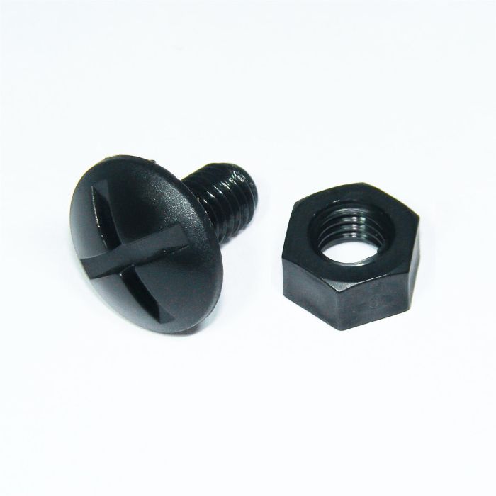 Pack Of 100 Plastic Nut & Bolt Mudguard / Fender Fasteners