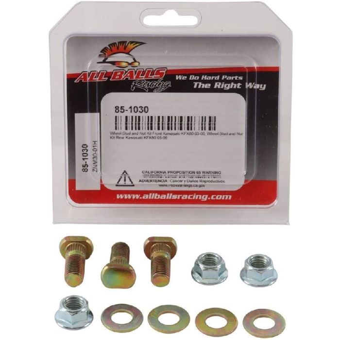 Wheel Stud and Nut Kit To Fit Kawasaki KFX80 03-06 Models