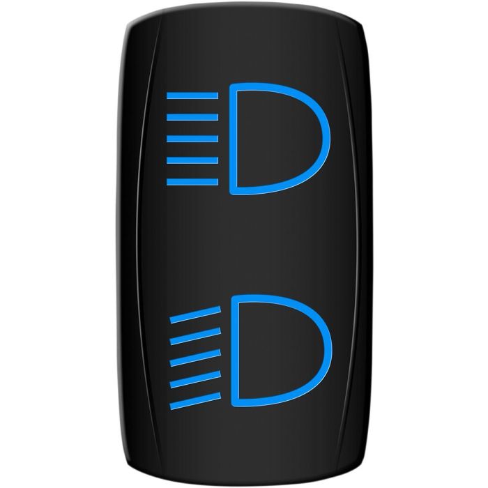 MUD Hi/LO Light Blue Rocker Switch ATV UTV