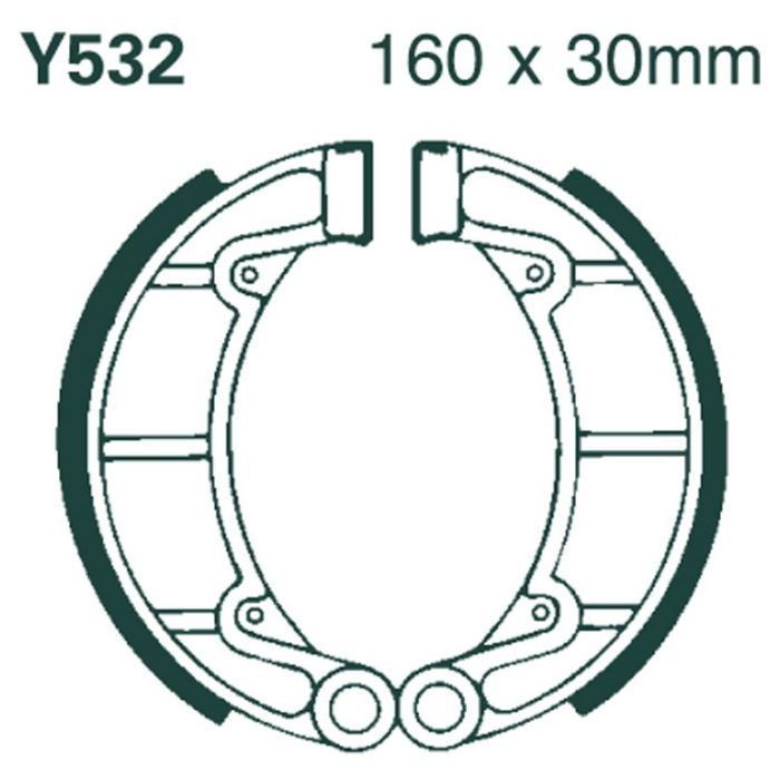 Y532 EBC Quad Brake Shoes