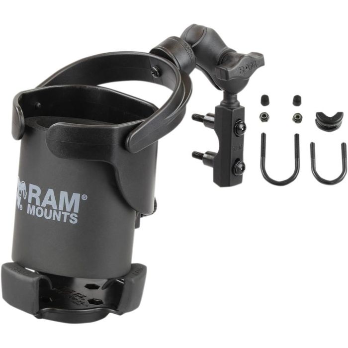 Ram Mounts RAM Level Cup XL with Combination Brake/Clutch Reservoir U-Bolt Mount and Short Arm - RAM-B-174A-417U